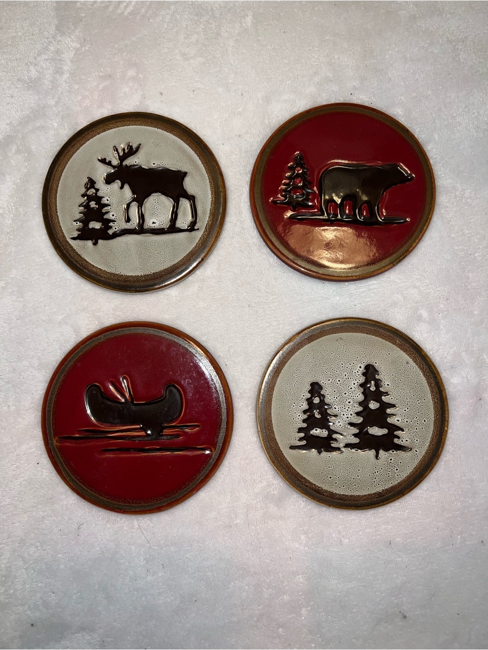 Ceramic Natural Theme Coasters